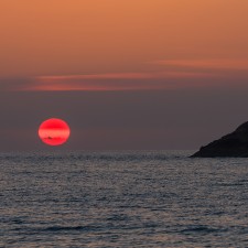 Sol de fuego en Calblanque