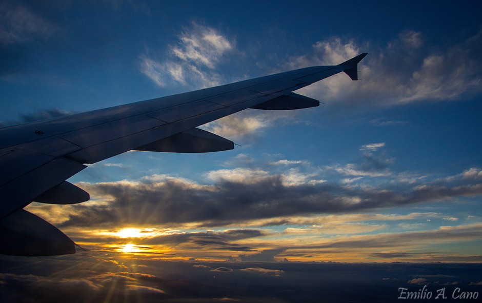 Atardecer desde el cielo por Emilio