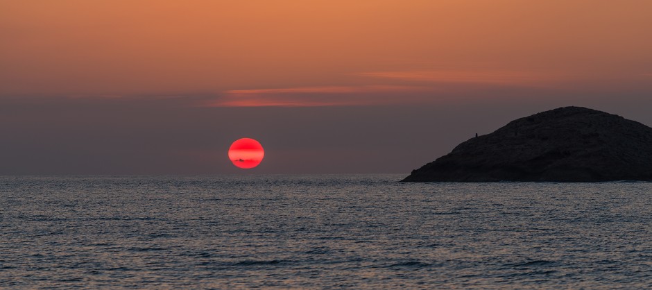Sol de fuego en Calblanque