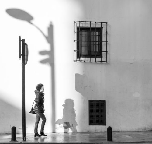 Calle de doble sentido.