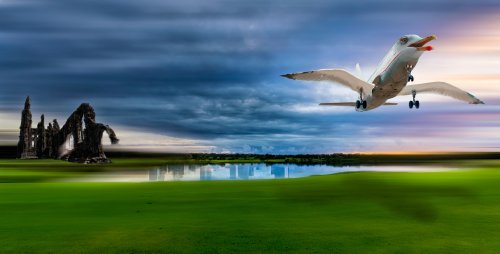 Más mentiras, avión gaviota