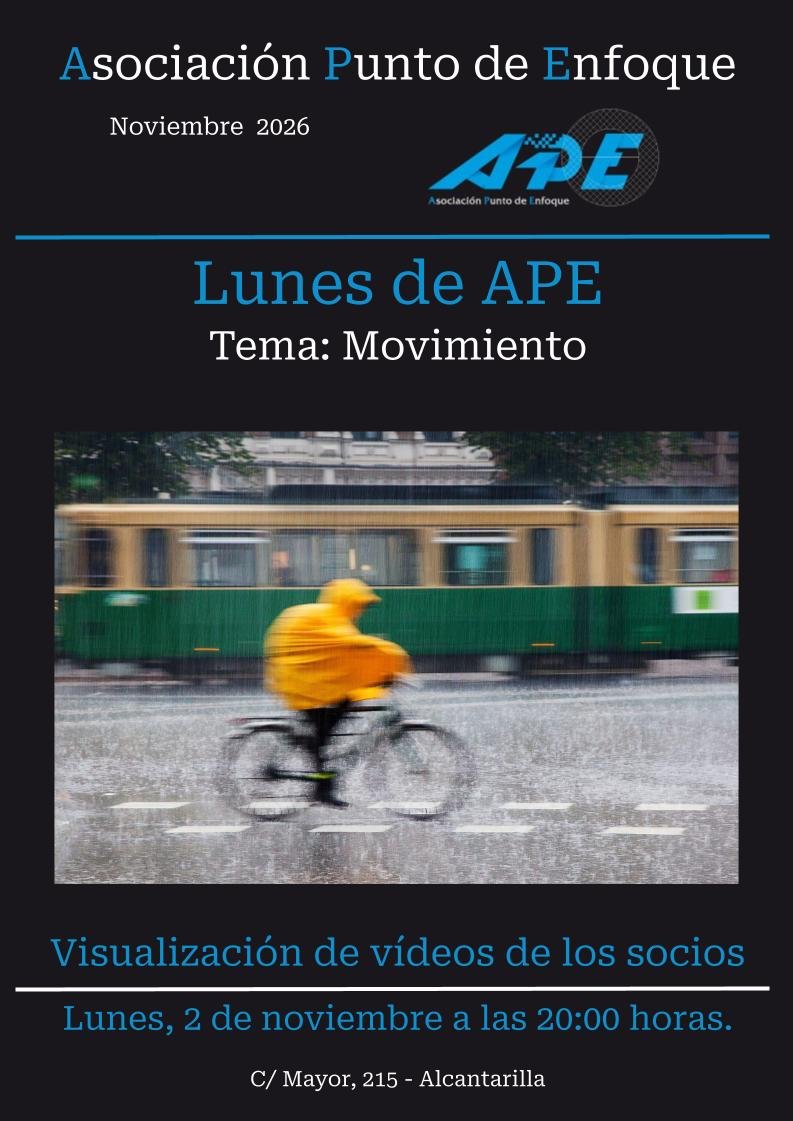 LUNES DE APE - NOVIEMBRE 2026