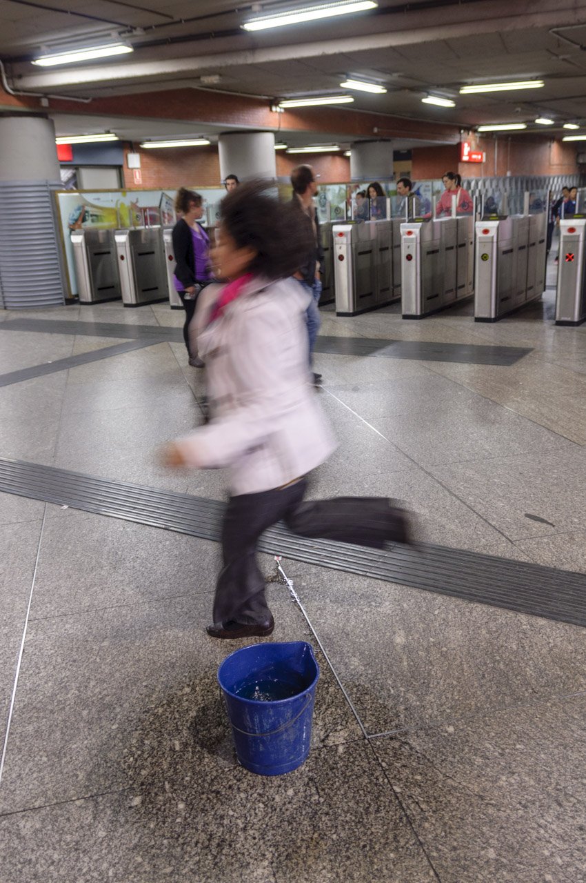 Prisas y goteras en Atocha